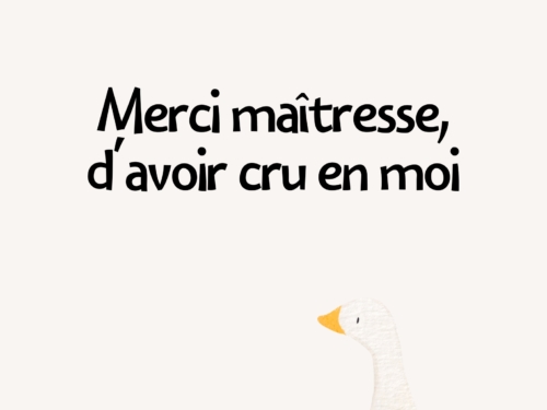 Merci maitresse plumette