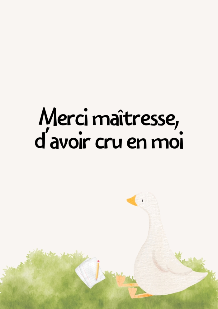 Merci maitresse plumette